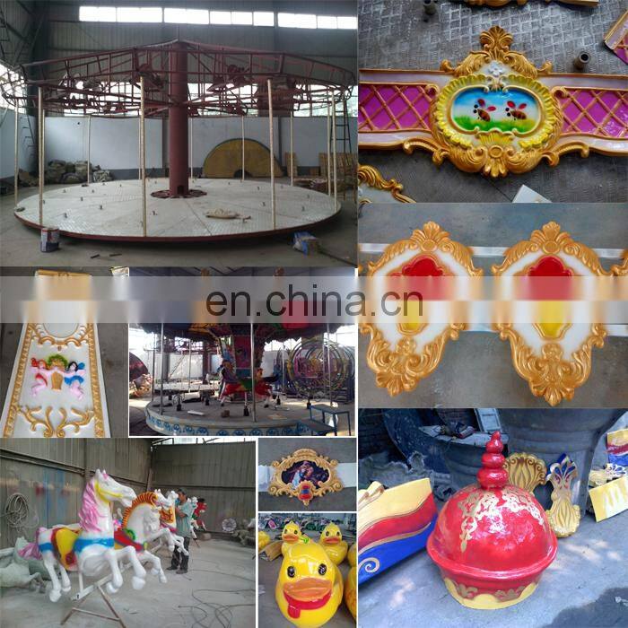 New design cheap kids carousel horse amusement rides park horses sale