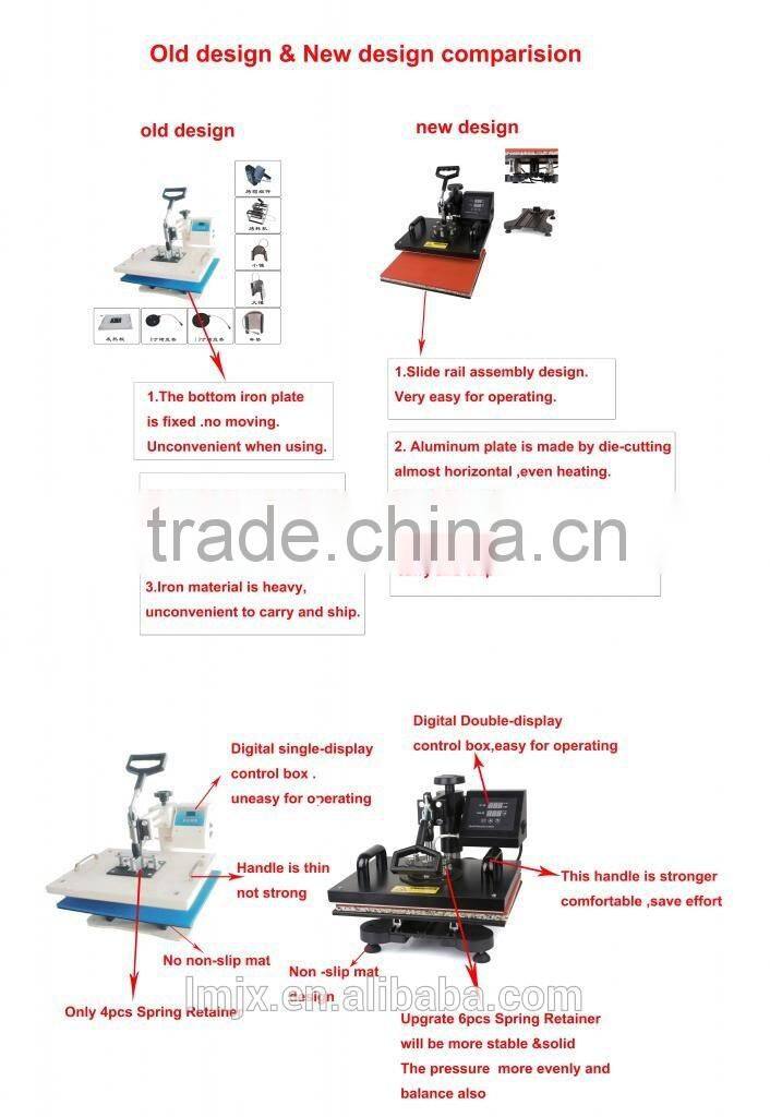 High Quality 5 In 1 Heat Press Machine Digital T-shirt Printing Machine