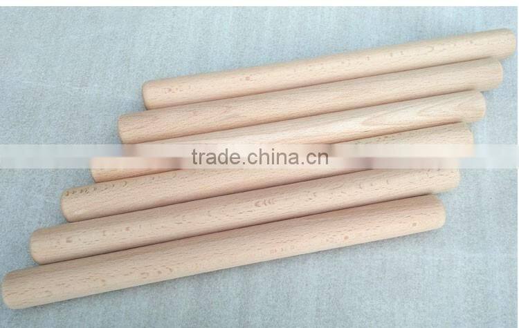 Wood Beech Rolling Pins for Baking, Dough Roller, Non-stick, Easy to Handle, Eco-friendly and Safe, Sleek and Sturdy - (11 Inch