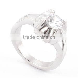 For women wedding rings with diamond silver ring