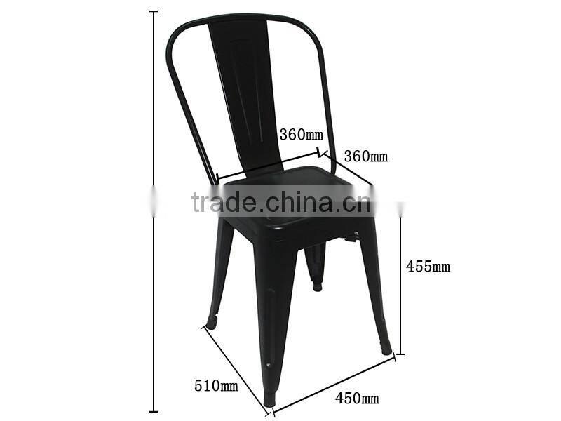 Different colors top quality home metal chair high bar stool for dining room