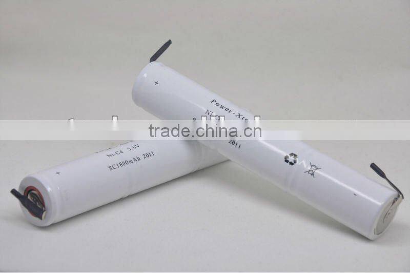 nicd sc 1800mah 3.6v battery