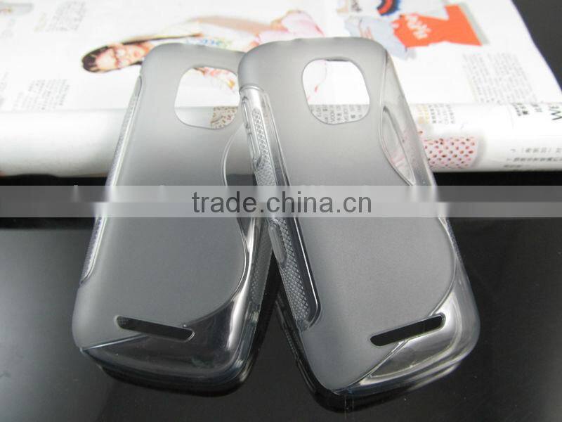 Wave line silicone phone case for Nokia ASha 3110