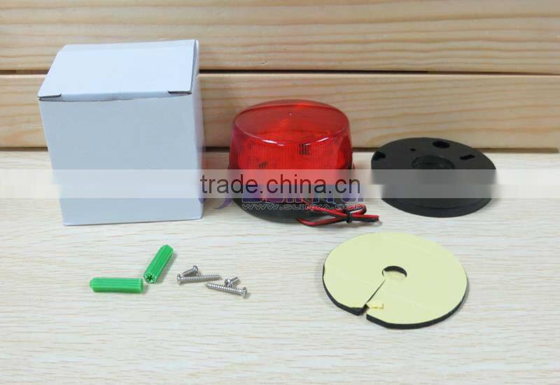 Red LED 12 V Security Alarm Strobe Signal Warning Flashing Light