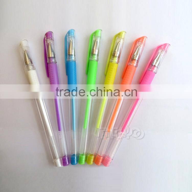 Promotional plastic oil pen roller ball pen with 60 colors
