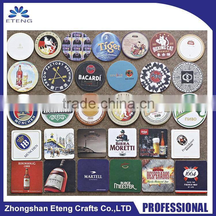 Promotion & Wholesale custom printing absorbent paper coffee coaster