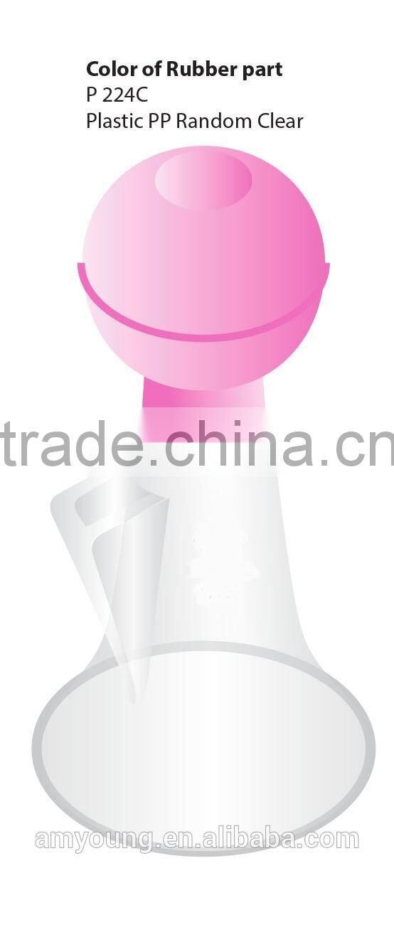 Pink free shipping for medel freestyle breast pump,home manual vacuum pump for silicon, glass breast pump,manual breast pump