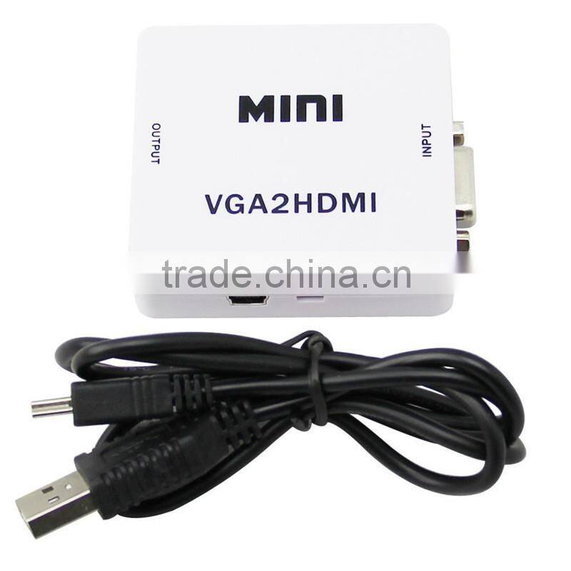 Full 1080P audio vga to hdmi converter cable