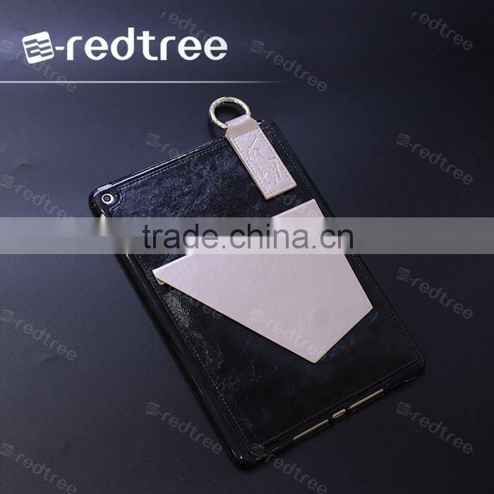 New arrival Foldable Stand card holder Leather Case For iPad tablet case