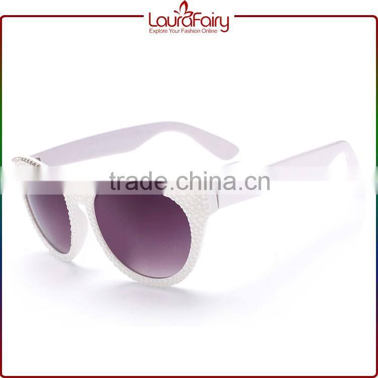 Laura Fairy Promo 2016 Brand Your Own Logo Diamond Decor Sunglasses For Women
