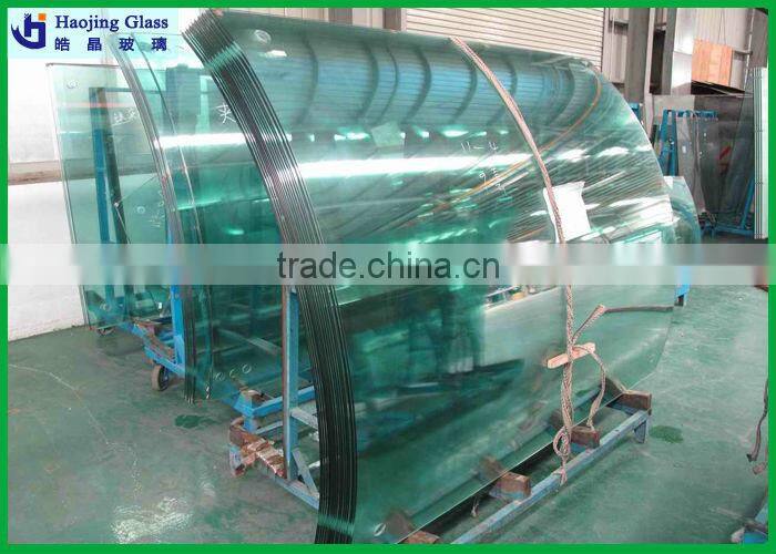 Haojing laminated glass price per square metre with CE certificate