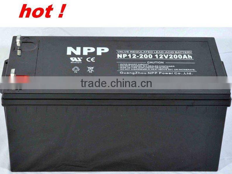 12v200ah deep cycle solar battery