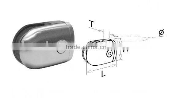 balcony stainless steel glass to wall bracket