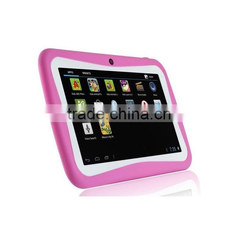 Kid Proof Silicone Kids 7 inch Tablet Case Quad Core Android 4.4.2 Good Quality Tablet PC android 4.2 Tablet For Gaming