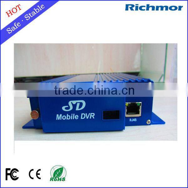 Professional Car Power Supply Design 4CH Mobile Car DVR Shock Proof Support Software Upgrading Customized Function
