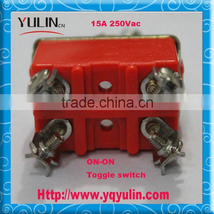Four Pins ON-OFF 48VAC China Toggle Switch With Waterproof Cap