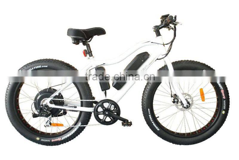 26 inch electric snow bike;48V 500W electric snow fat tire bicycle;Aluminum alloy snow bike