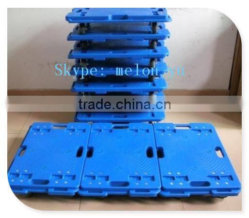 Interlocking/Connectable Silent/Quite Plastic Platform Dolly Cart