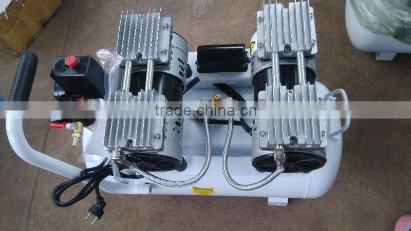 550w 4CFM silent oil free piston air compressor 50L AC power