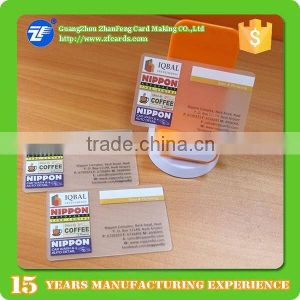 Hight quality Promotional transparent card