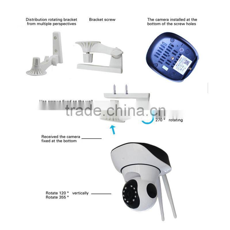 Plug Play two way audio external camera SD card Andriod ISO phone IP wifi intercom camera WPS wireless camera Mic & speaker