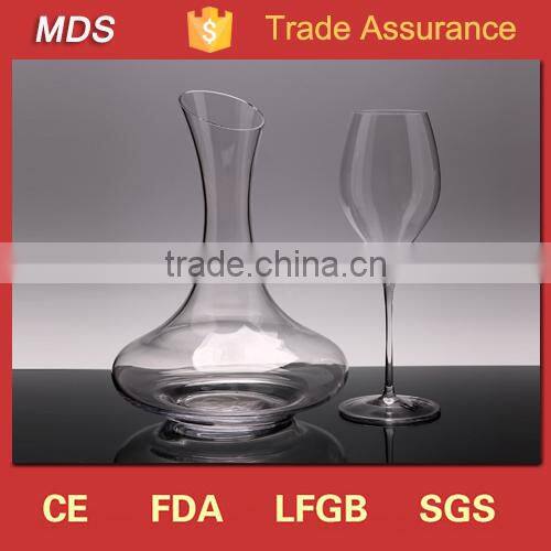 Glass drinkware type crystal spirit decanters for glass factory