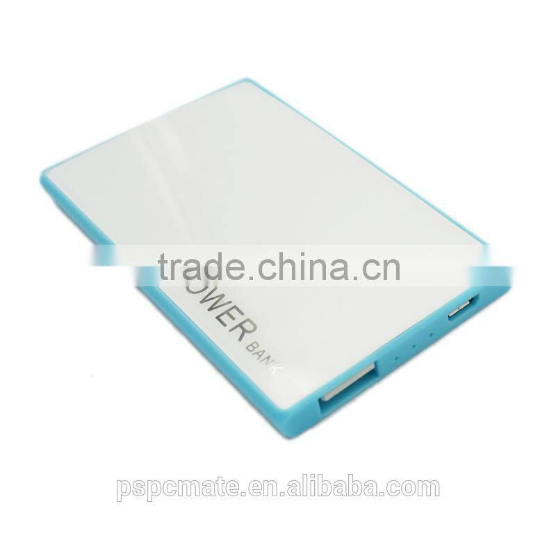 Card shape power bank for mobile with 2200mah capacity