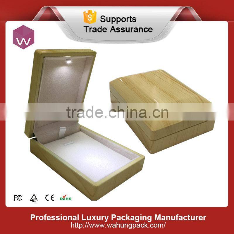 luxury plastic jewelry bangle bracelet box with led light , bangle box with led light
