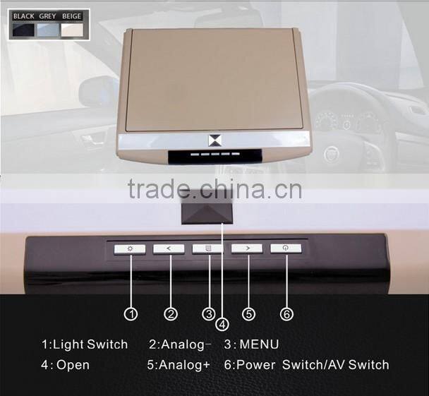 Hdmi Input Car Monitor Car 15" Roof Mount Monitor