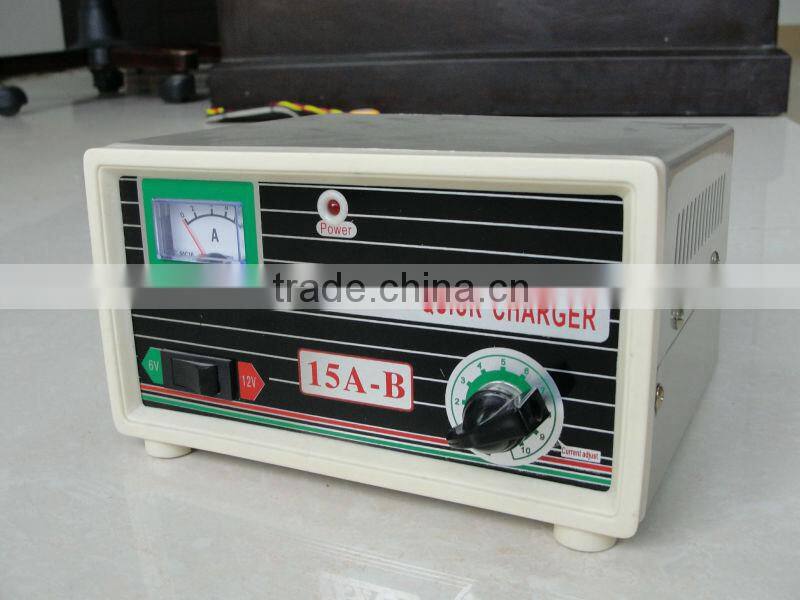 12v auto part battery charger and 15A battery charger
