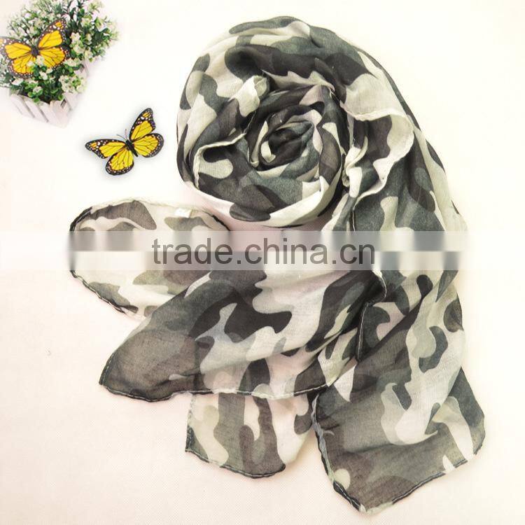 New design spring fashion camouflage scarf