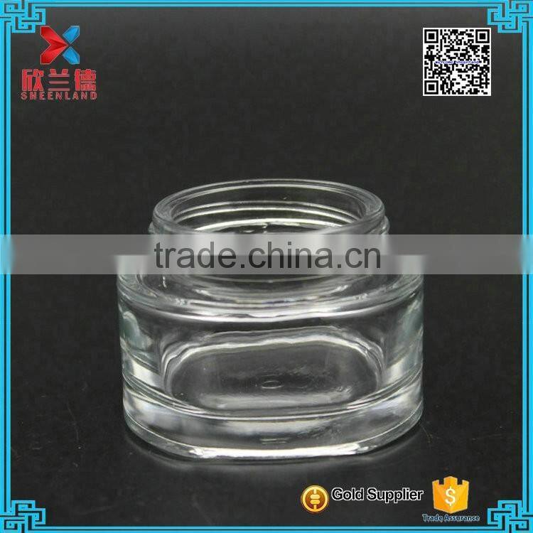 60ml airless glass cosmetic jars for body cream containers