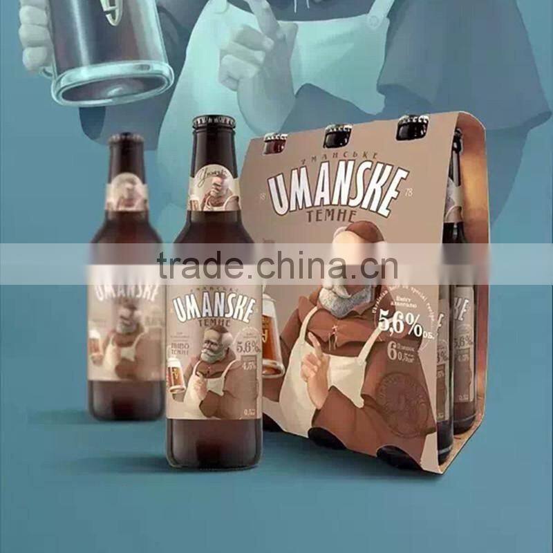 Newest fancy 6 bottle cardboard wine box