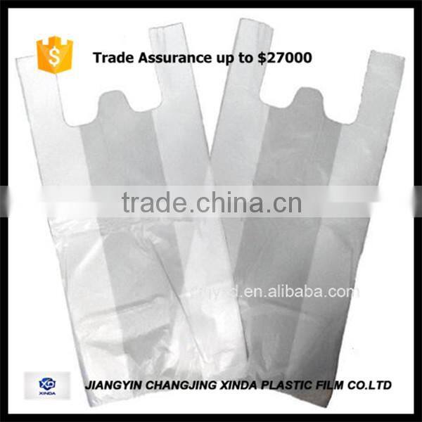 new products low Moq 2016 plastic shopping t-shirt bag promotion