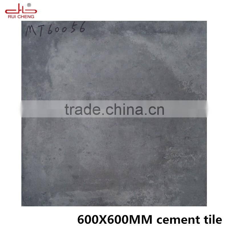 Fujian Ruicheng grey color building material cement tile from china factory 600x600mm