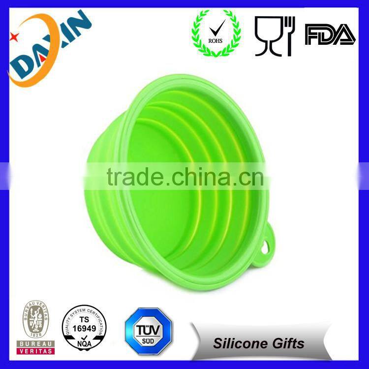 Wholesales Christmas's day gifts silicone foldable round bowl with lids