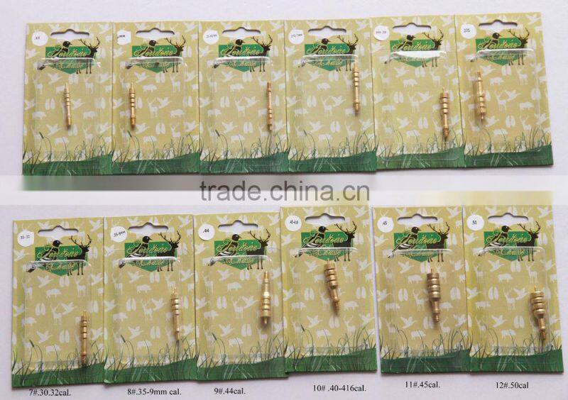 High Quality Brass Loading & Cleaning Jag Tip .22-.50Cal. external thread 8-32 Wholesale