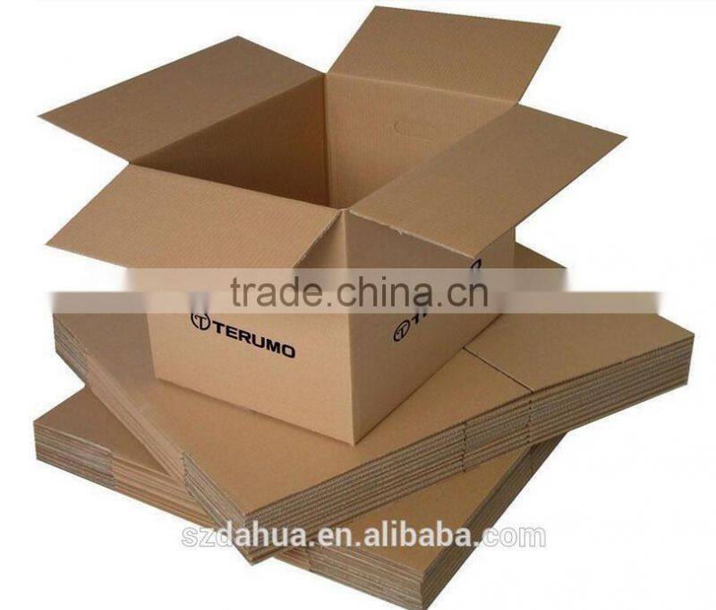 Double wall corrugated cardboard shipping box