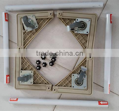 Ajustable Length washing machine & floor standing A/C stand Trolley with wheels