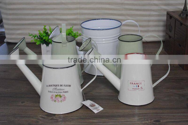 Garden metal watering can