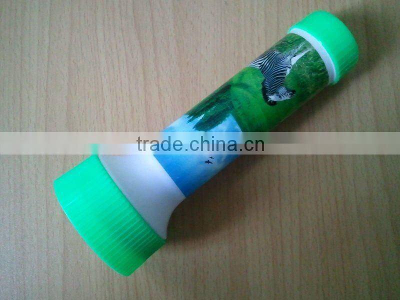 2014 Hot sale blister packing led plastic flashlight