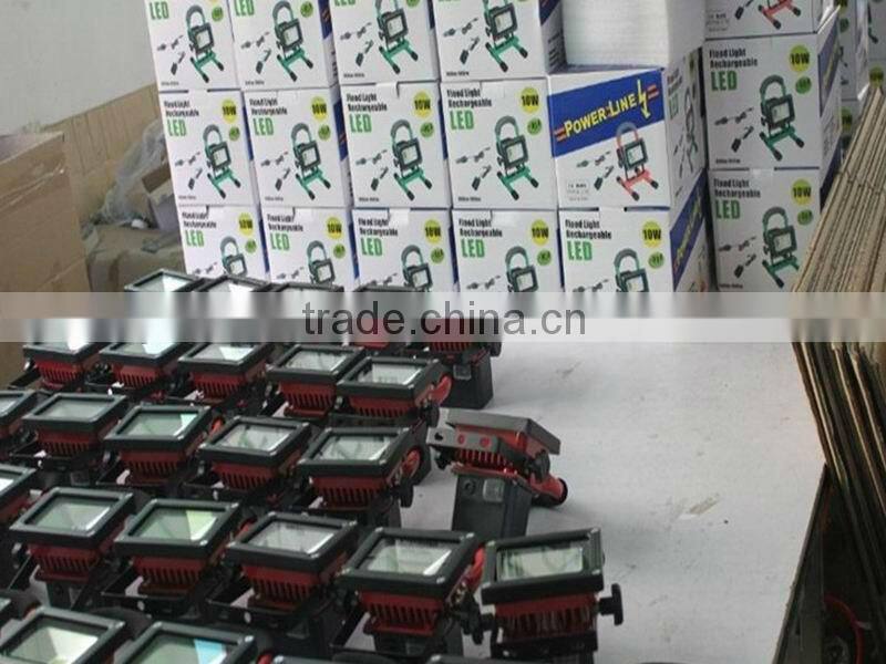 echargeable Floodlight 20W, LED Rechargeable cordless portable high power outdoor LED floodlight