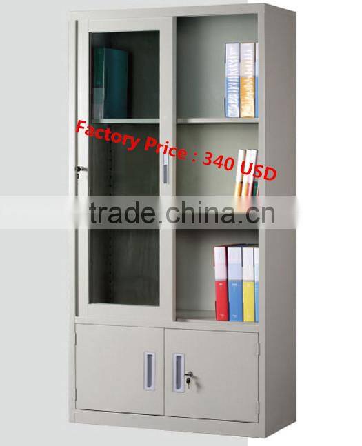 Steel storing cabinet glass door steel file cabinets glass door laboratory cabinet