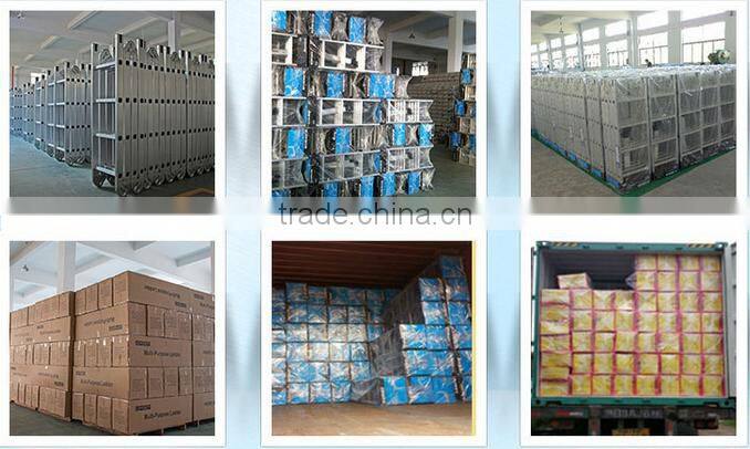 Aluminum combination step extension ladder with 2x10