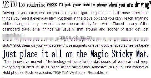 Dashboard Mat,Dashboard Sticky Pad