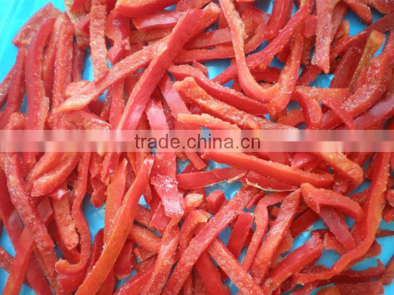 IQF frozen green pepper strips