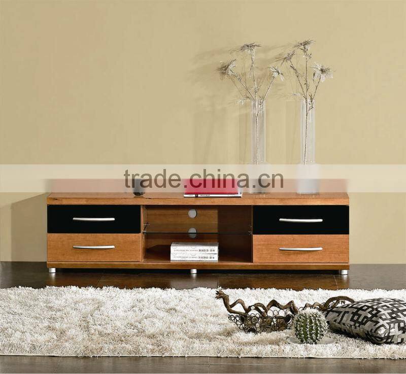 Modern wooden sliding door tv stand