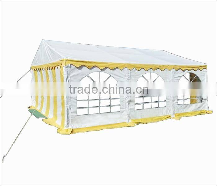 2016 wholesale 4x6m high quality white&yellow PVC wedding tents, outdoor carports, event tents