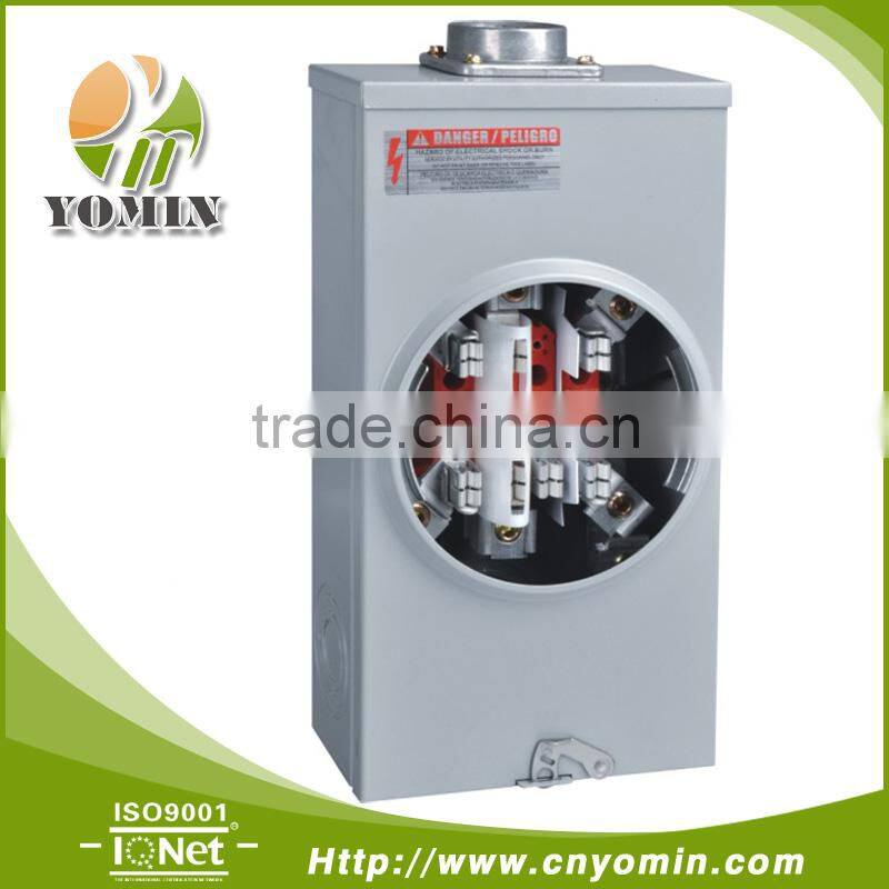 200A Single Phase/ Three Phase Square Meter Socket/Meter Base ( 4 jaws, 5 jaws, 7 jaws/4J, 5J, 7J )