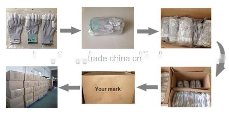 Sandy Nitrile Coated Cut Resistant Gloves Level 5 Protection Anti Cut Gloves for Cut Proof